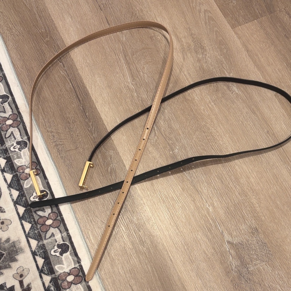 Chic Tan and Black Women's Belt
